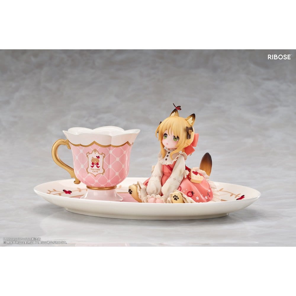 Original Character DLC Series PVC Figur Tea Time Cats Orange Cat 10 cm - Preorder - ETA: 24.09.2027