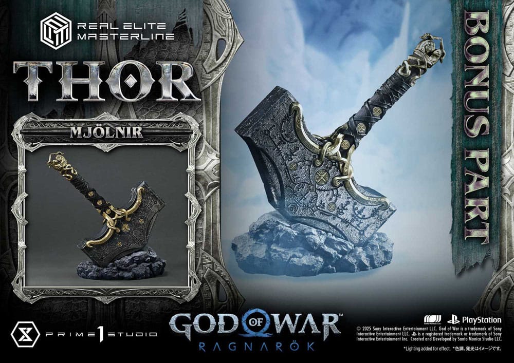 God of War: Ragnarök Real Elite Masterline Series Statue 1/3 Thor Deluxe Bonus Version 105 cm - Preorder - ETA: 25.04.2027