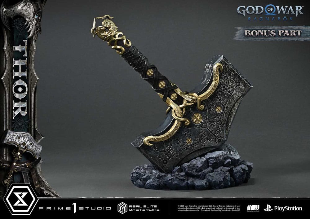 God of War: Ragnarök Real Elite Masterline Series Statue 1/3 Thor Deluxe Bonus Version 105 cm - Preorder - ETA: 25.04.2027