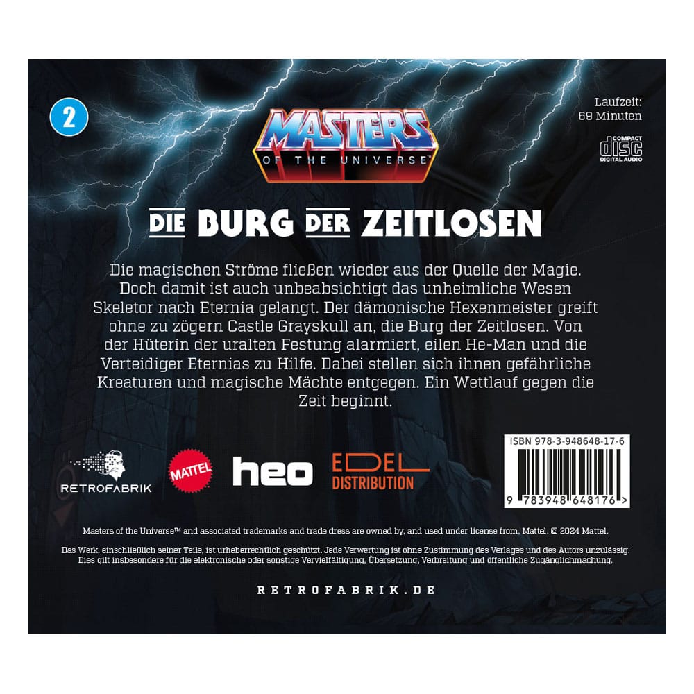 Masters of the Universe Hörspiel-CD Folge 2: Die Burg der Zeitlosen *Deutsche Version*  - Preorder - ETA: 25.08.2026