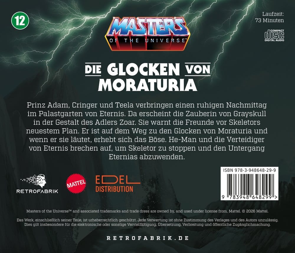 Masters of the Universe Hörspiel-CD Folge 12: Die Glocken von Moraturia *Deutsche Version* - Preorder - ETA: 25.09.2026