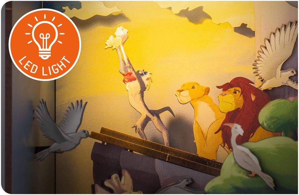 Disney Tiny Adventures Book Nook Mini-Diorama Der König der Löwen 23 cm - Preorder - ETA: 25.11.2025