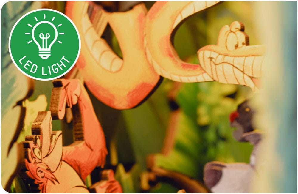 Disney Tiny Adventures Book Nook Mini-Diorama Das Dschungelbuch 23 cm - Preorder - ETA: 25.11.2025