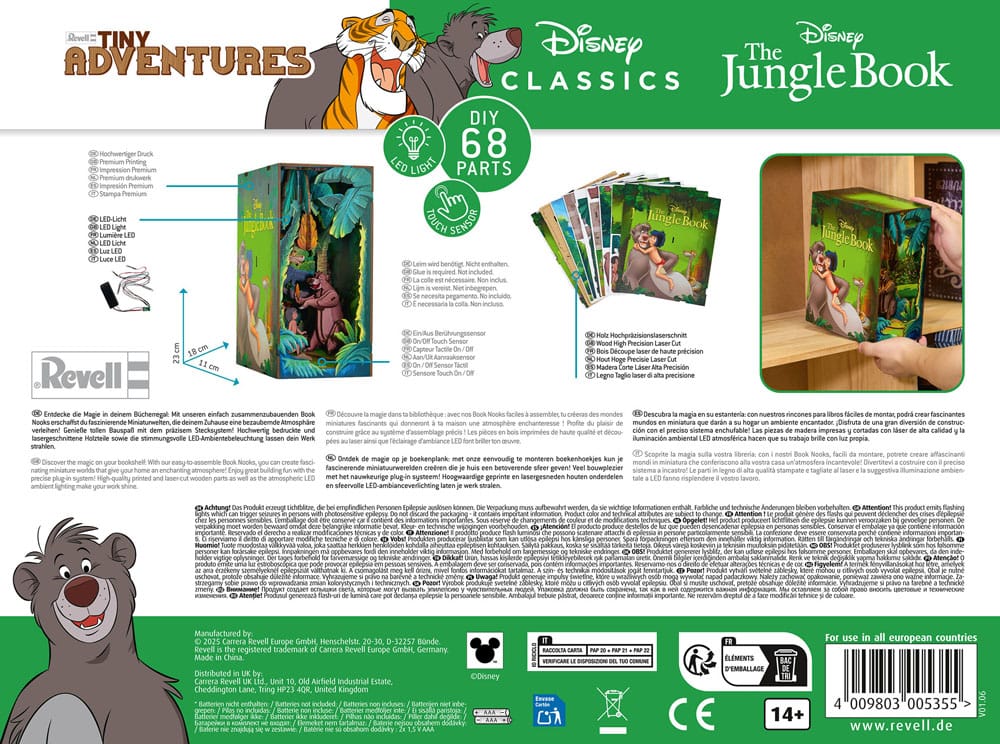 Disney Tiny Adventures Book Nook Mini-Diorama Das Dschungelbuch 23 cm - Preorder - ETA: 25.11.2025