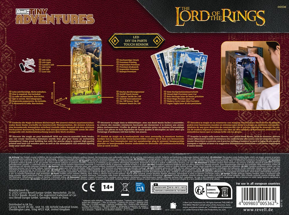 Der Herr der Ringe Tiny Adventures Book Nook Mini-Diorama Minas Tirith 23 cm - Preorder - ETA: 25.11.2025