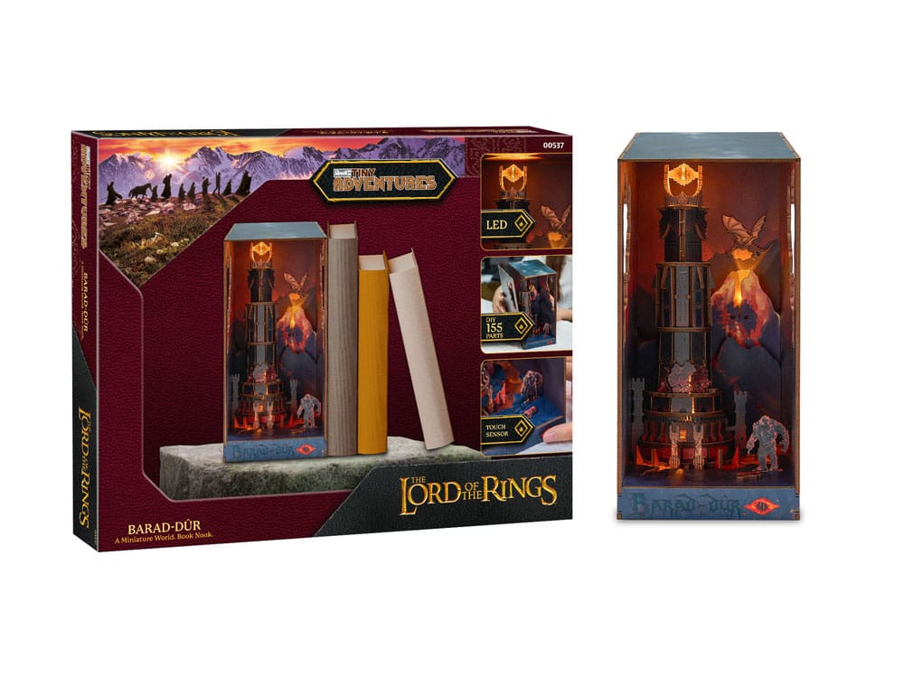 Der Herr der Ringe Tiny Adventures Book Nook Mini-Diorama Barad-Dûr 23 cm - Preorder - ETA: 25.11.2025