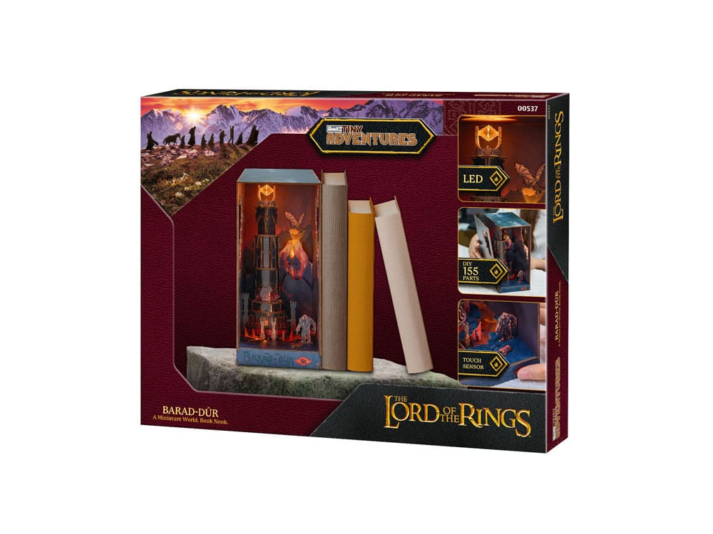 Der Herr der Ringe Tiny Adventures Book Nook Mini-Diorama Barad-Dûr 23 cm - Preorder - ETA: 25.11.2025