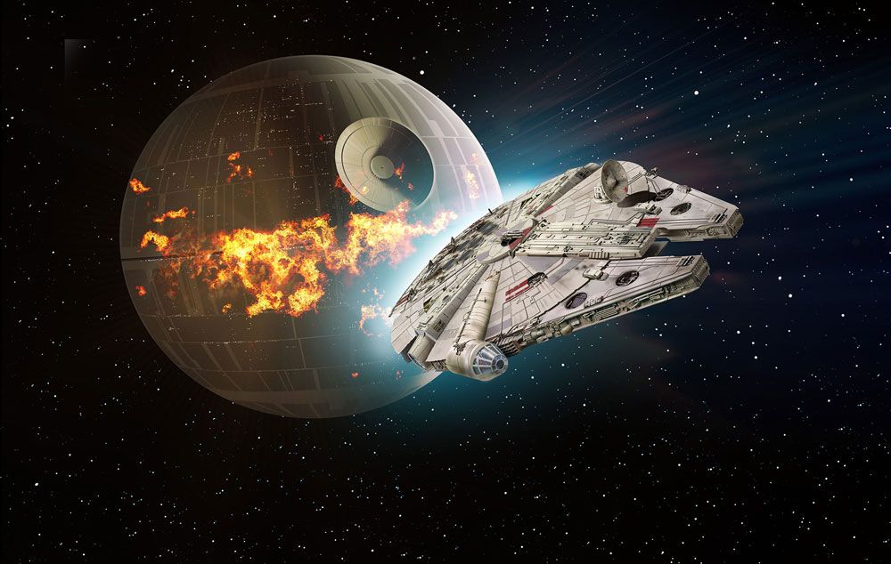 Star Wars Modellbausatz 1/72 Millennium Falcon 38 cm - Versand: 7 Tage nach Bestellung