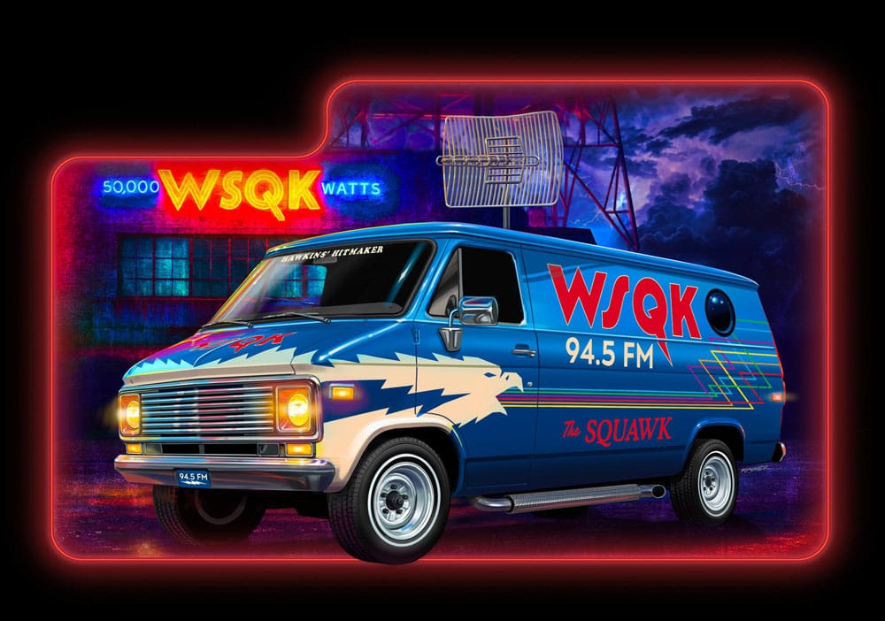 Stranger Things Modellbausatz 1/25 Squawk Van 21 cm - Versand: 7 Tage nach Bestellung