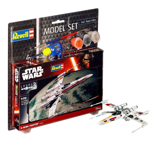 Star Wars Modellbausatz 1/112 Model Set X-Wing Fighter 11 cm - Versand: 5-7 Tage nach Bestellung