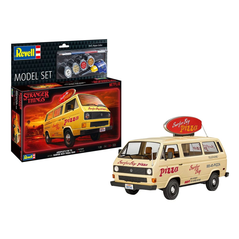 Stranger Things Modellbausatz-Set 1/25 VW T3 Bus Surfer Boy (Aqua Color) 19 cm - Versand: 7 Tage nach Bestellung