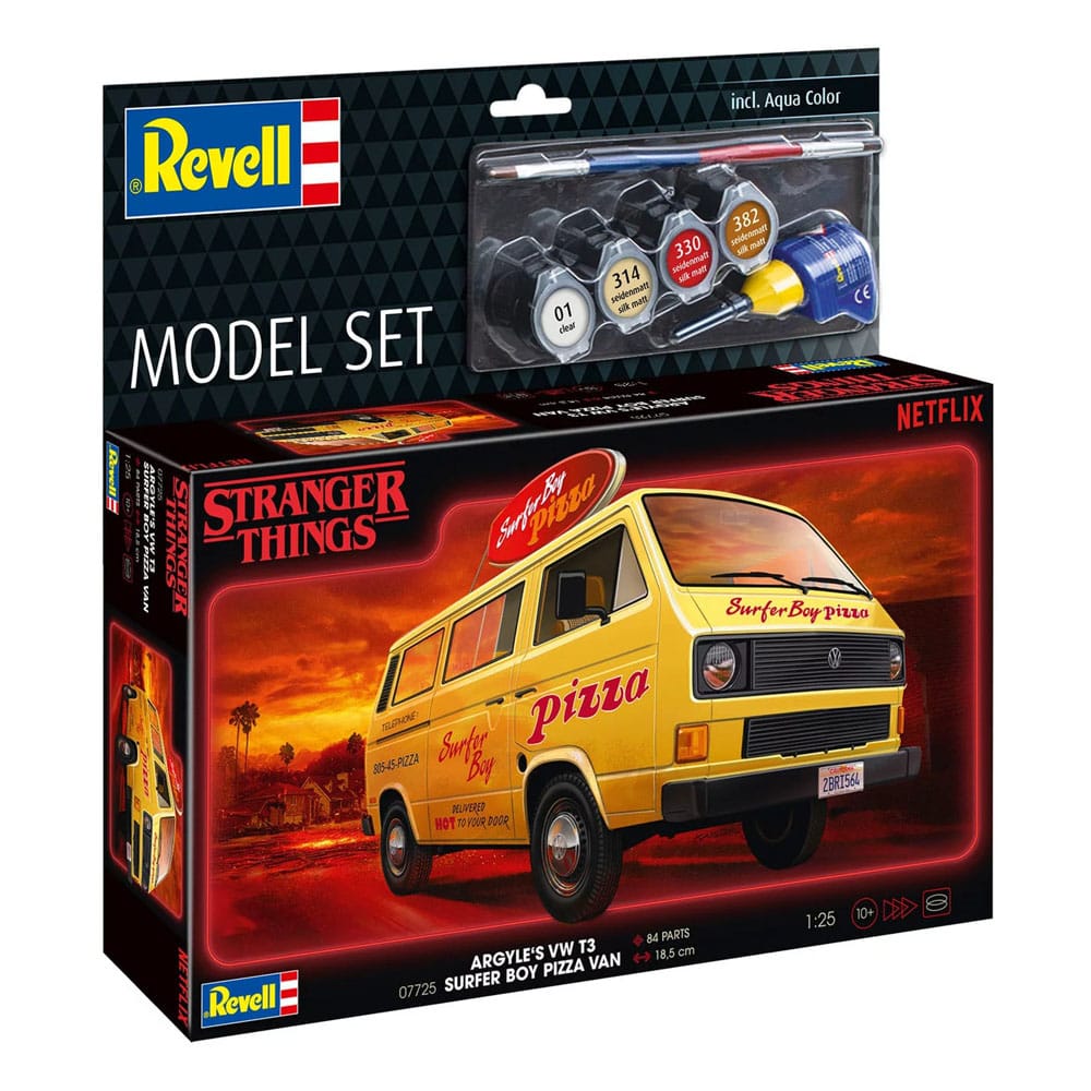 Stranger Things Modellbausatz-Set 1/25 VW T3 Bus Surfer Boy (Aqua Color) 19 cm - Versand: 7 Tage nach Bestellung