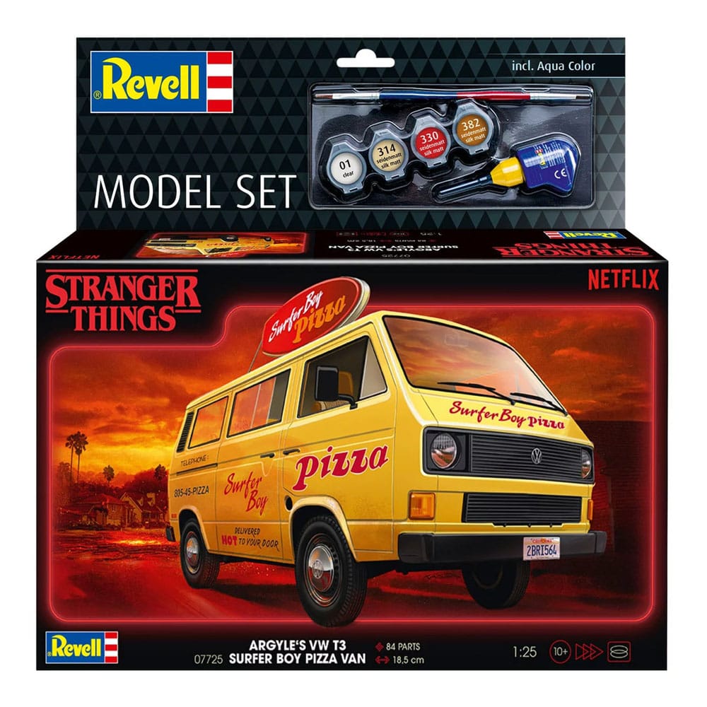 Stranger Things Modellbausatz-Set 1/25 VW T3 Bus Surfer Boy (Aqua Color) 19 cm - Versand: 7 Tage nach Bestellung