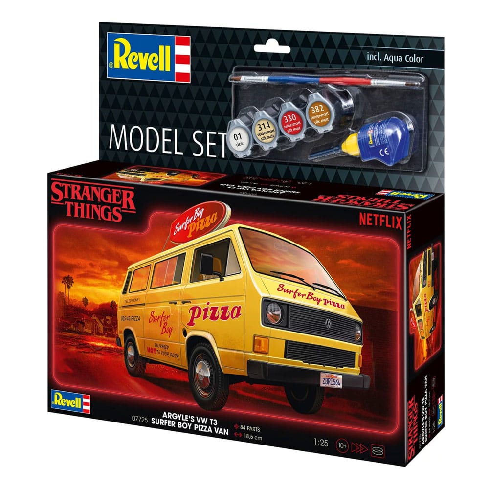 Stranger Things Modellbausatz-Set 1/25 VW T3 Bus Surfer Boy (Aqua Color) 19 cm - Versand: 7 Tage nach Bestellung