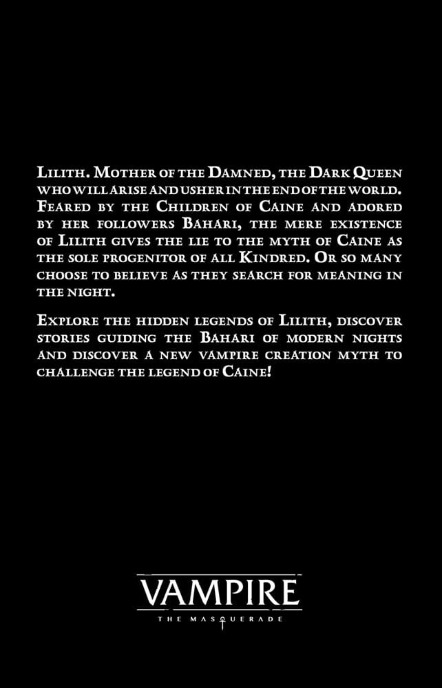 Vampire: The Masquerade 5th Edition RPG Buch Revelations of the Dark Mother Accessory *Englische Version* - Preorder - ETA: 13.04.2026