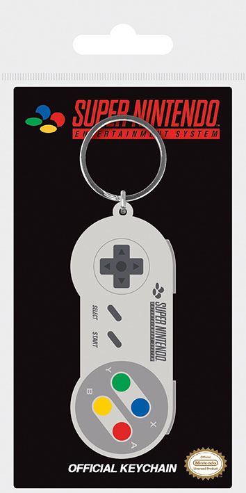 Nintendo Gummi-Schlüsselanhänger SNES Controller 6 cm  - Preorder - ETA: 09.12.2025