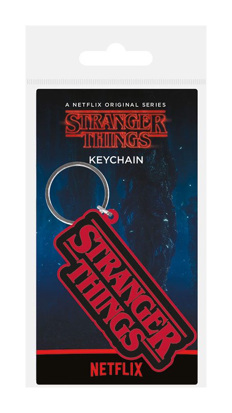 Stranger Things Gummi-Schlüsselanhänger Logo 6 cm  - Preorder - ETA: 20.12.2025