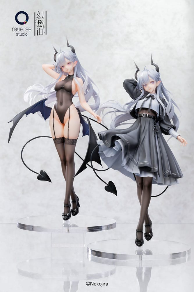 Original Character Fantasias Series Statue 1/6 2er Set Thea-chan Apprentice Succubus Ver. (Regular Outfit & Underwear Edition) 29 cm  - Preorder - ETA: 25.01.2027