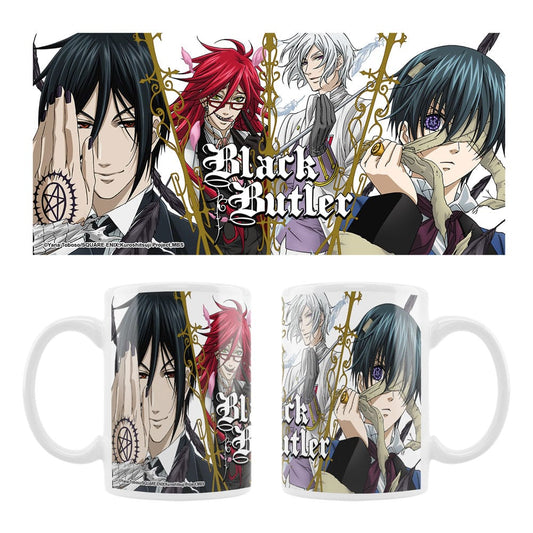 Black Butler Keramiktasse Sebastian, Grell, Ash, Ciel - Preorder - ETA: 13.01.2027