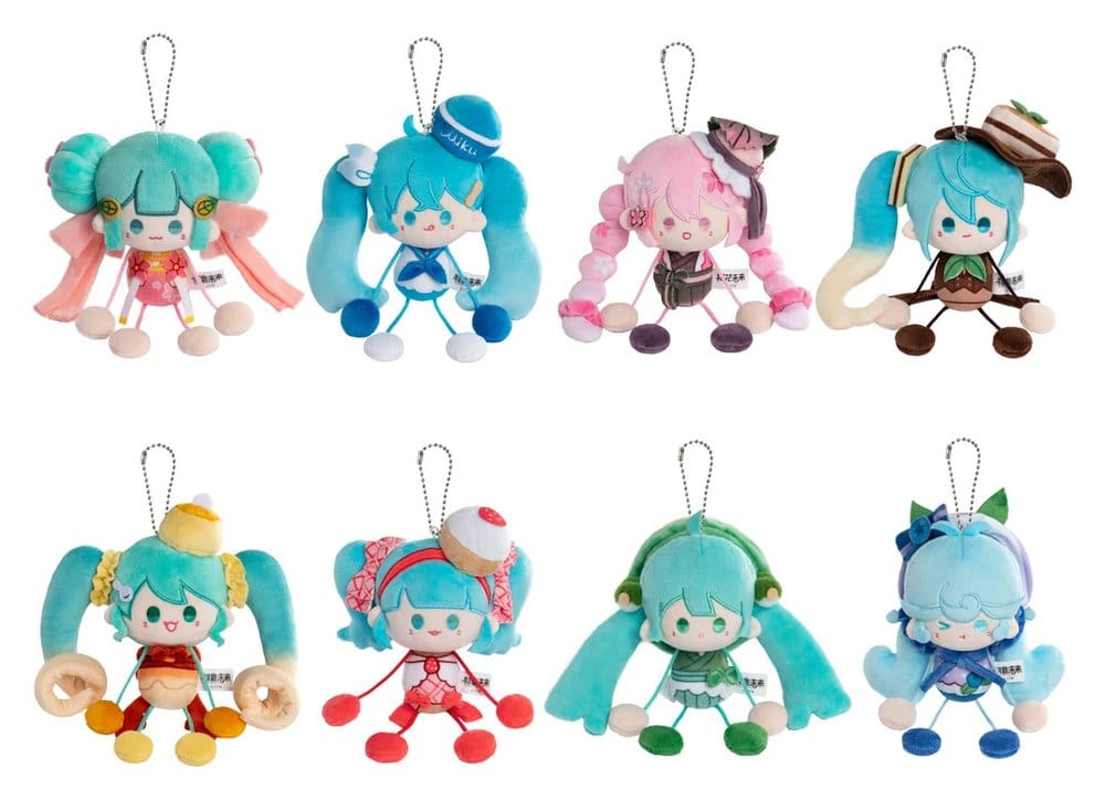 Hatsune Miku Mini Plüschfiguren Blind Box 8 cm Display (6) - Preorder - ETA: 31.10.2026