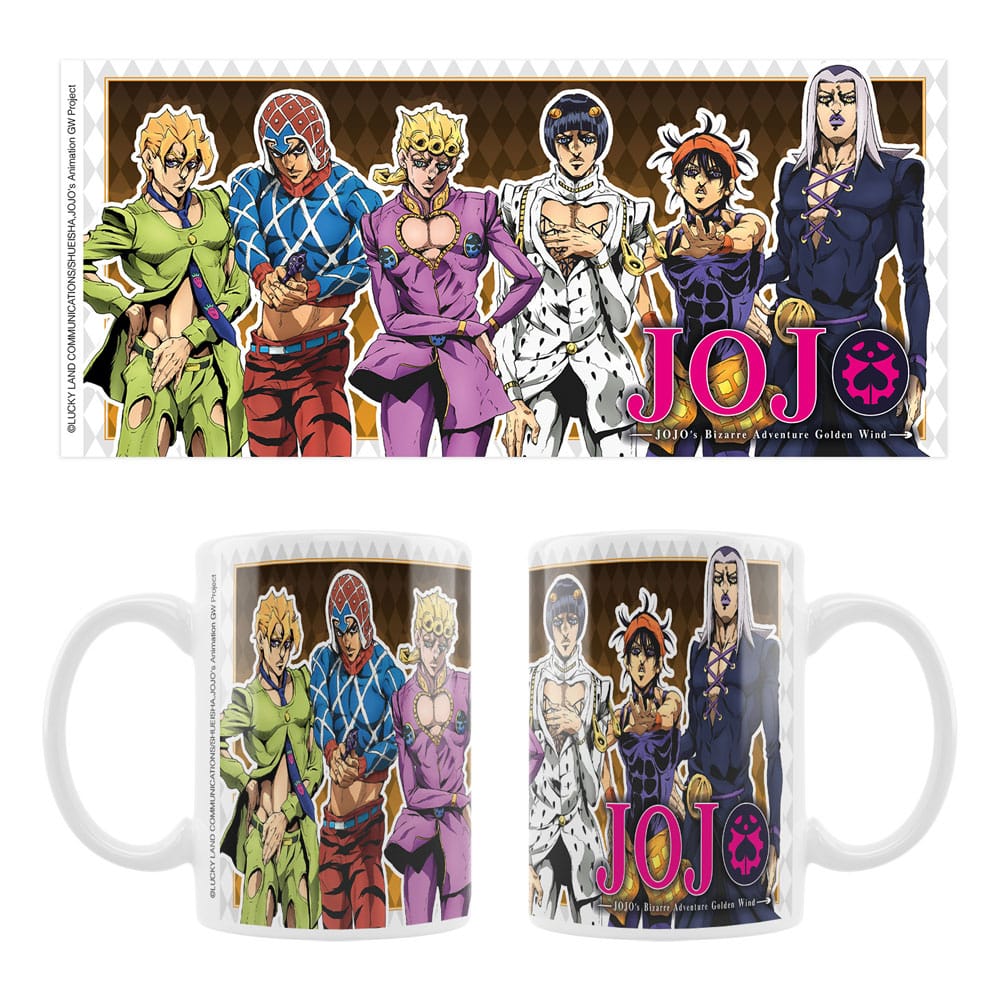 JoJo´s Bizarre Adventure Part 5: Golden Wind Keramiktasse Main Characters - Preorder - ETA: 27.01.2027