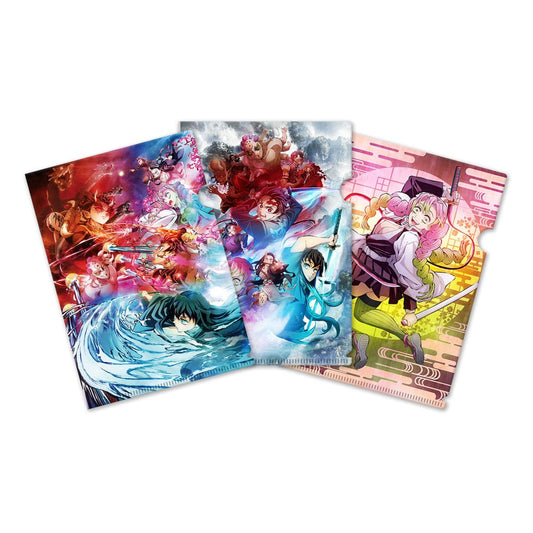 Demon Slayer: Kimetsu no Yaiba Klarsichthüllen 3er-Set 01      - Preorder - ETA: 25.02.2026