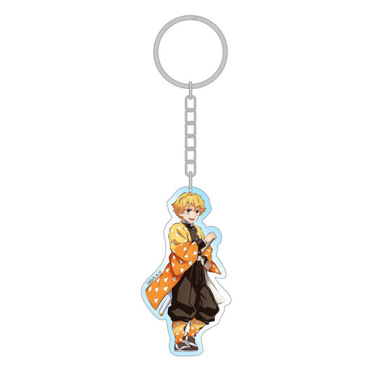 Demon Slayer: Kimetsu no Yaiba Acryl Schlüsselanhänger Zenitsu Holographic 7 cm      - Versand: 7 Tage nach Bestellung