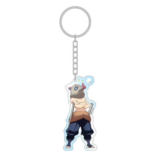 Demon Slayer: Kimetsu no Yaiba Acryl Schlüsselanhänger Inosuke Holographic 8 cm      - Versand: 7 Tage nach Bestellung