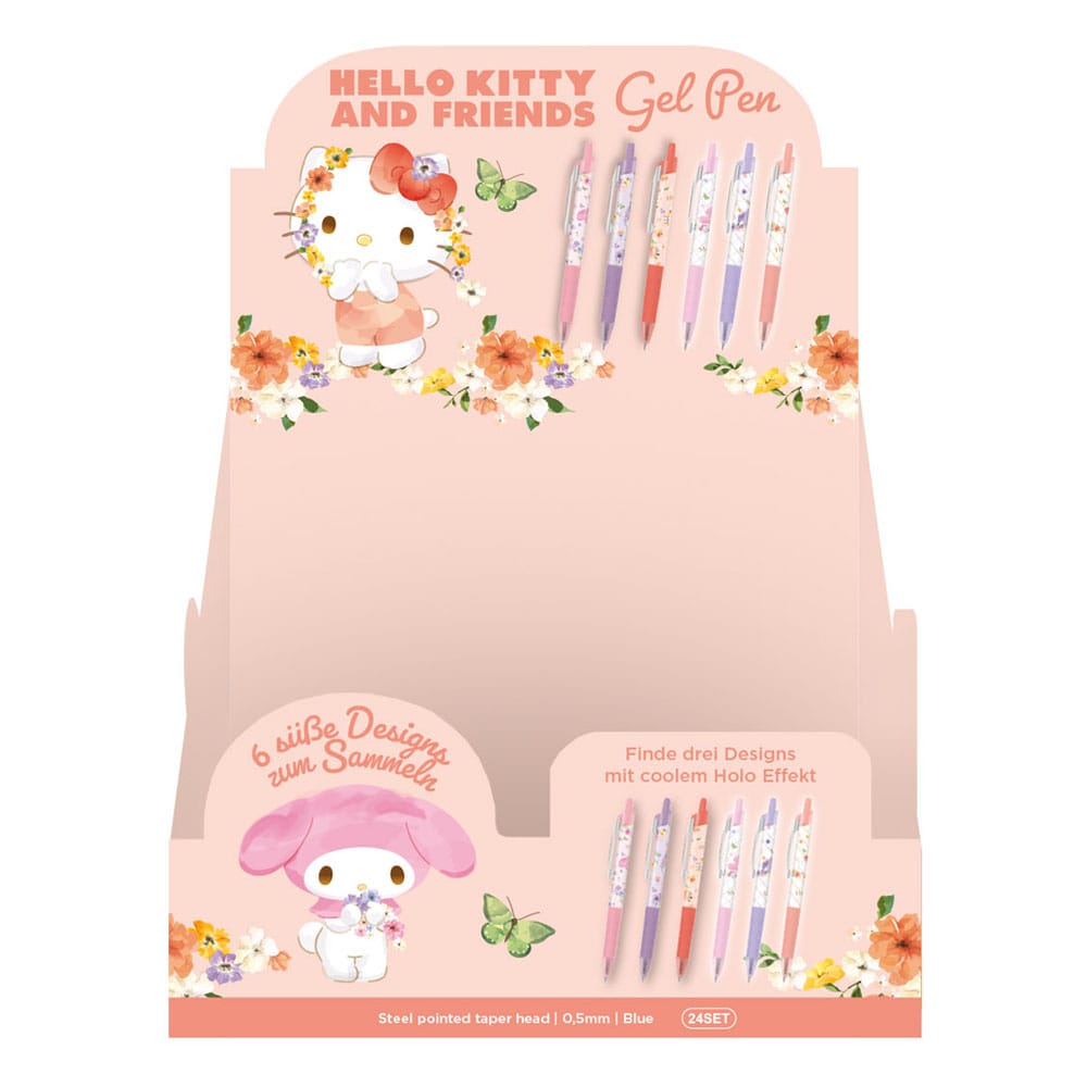 Sanrio Premium Gelstifte Hello Kitty & Friends Display (24)     - Versand: 7 Tage nach Bestellung