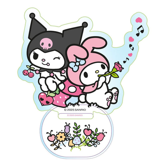 Sanrio Acryl-Aufsteller Kuromi & My Melody Holographic 6 cm      - Versand: 7 Tage nach Bestellung