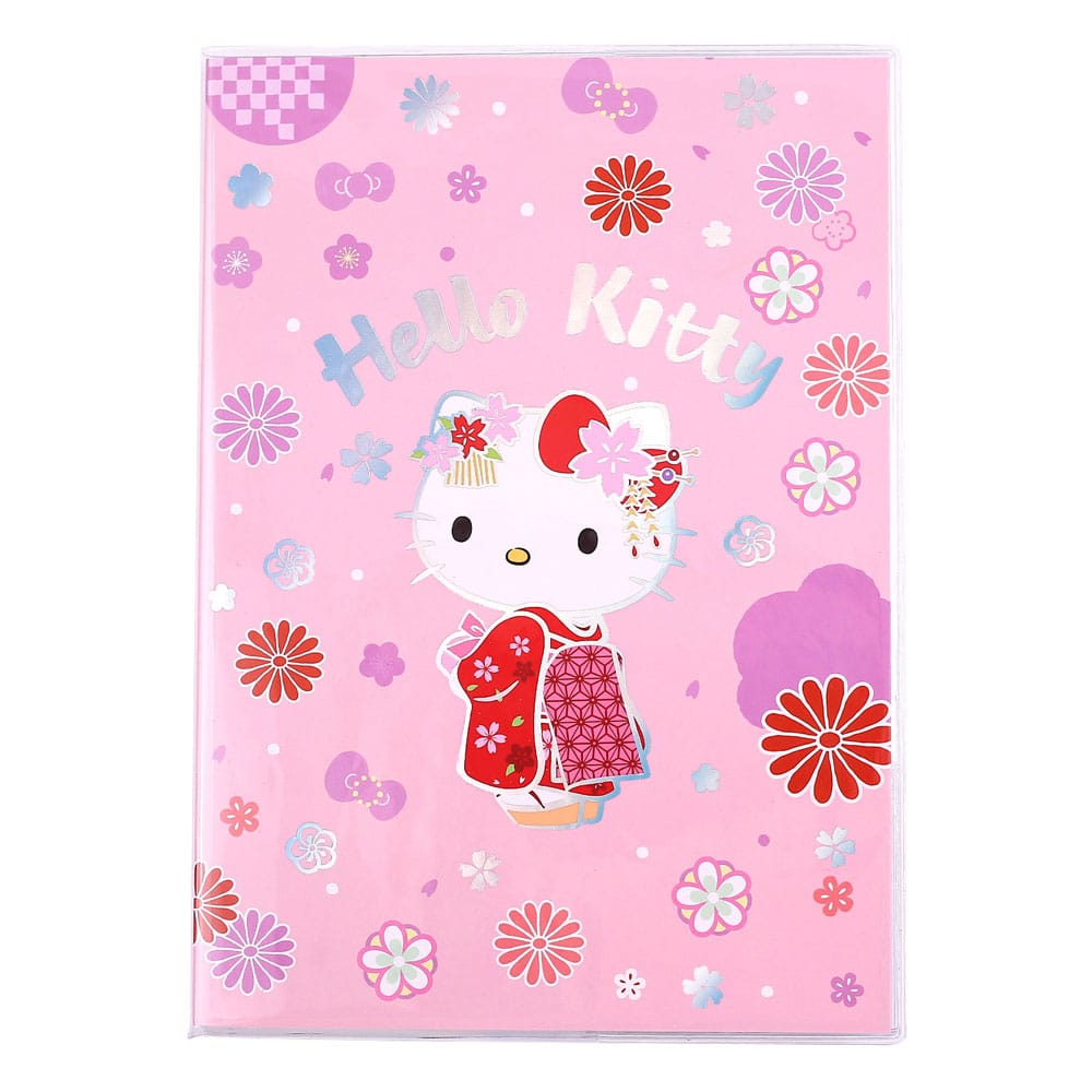 Sanrio Notizbuch Hello Kitty Kimono Holographic Checkered  - Versand: 7 Tage nach Bestellung
