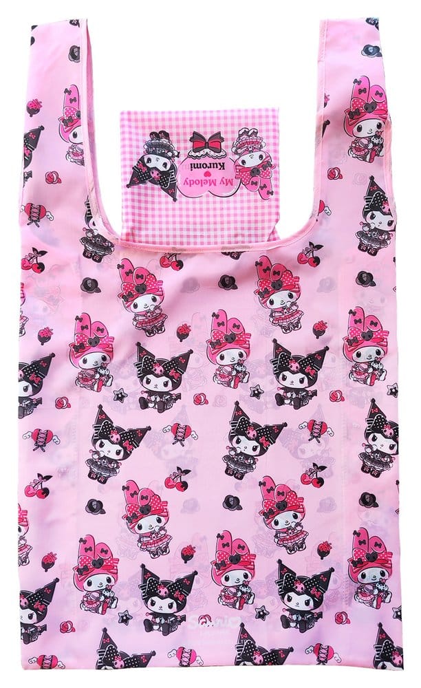 Sanrio Pink Black Party Series Tragetasche Kuromi & My Melody Foldable - Preorder - ETA: 25.08.2026