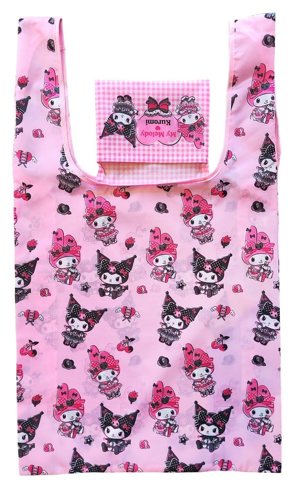 Sanrio Pink Black Party Series Tragetasche Kuromi & My Melody Foldable - Preorder - ETA: 25.08.2026