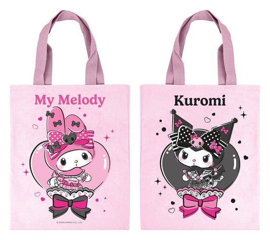 Sanrio Pink Black Party Series Tragetasche My Melody & Kuromi - Versand: 7 Tage nach Bestellung