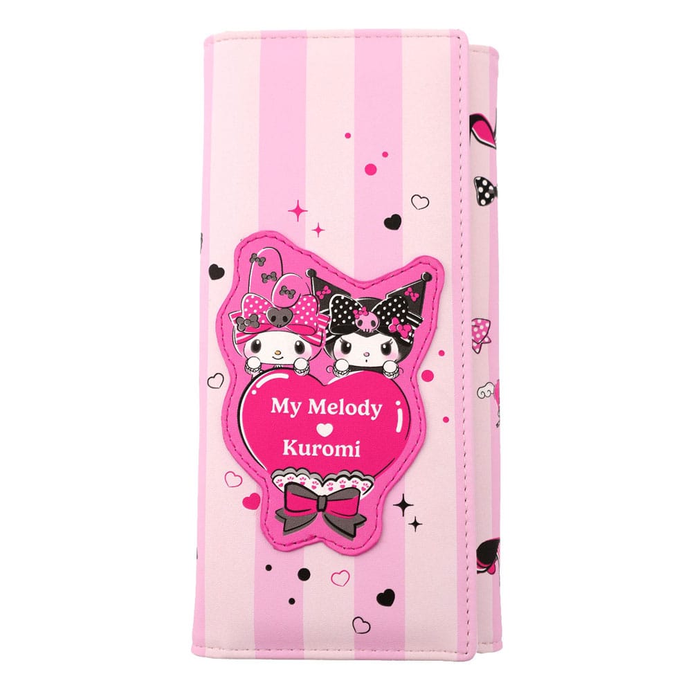 Sanrio Pink Black Party Series Geldbörse Kuromi & My Melody  - Versand: 7 Tage nach Bestellung