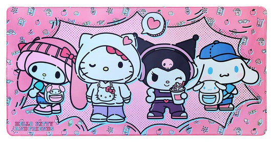 Sanrio Pink Black Party Series XXL Mousepad Hello Kitty & Friends Pop - Versand: 7 Tage nach Bestellung