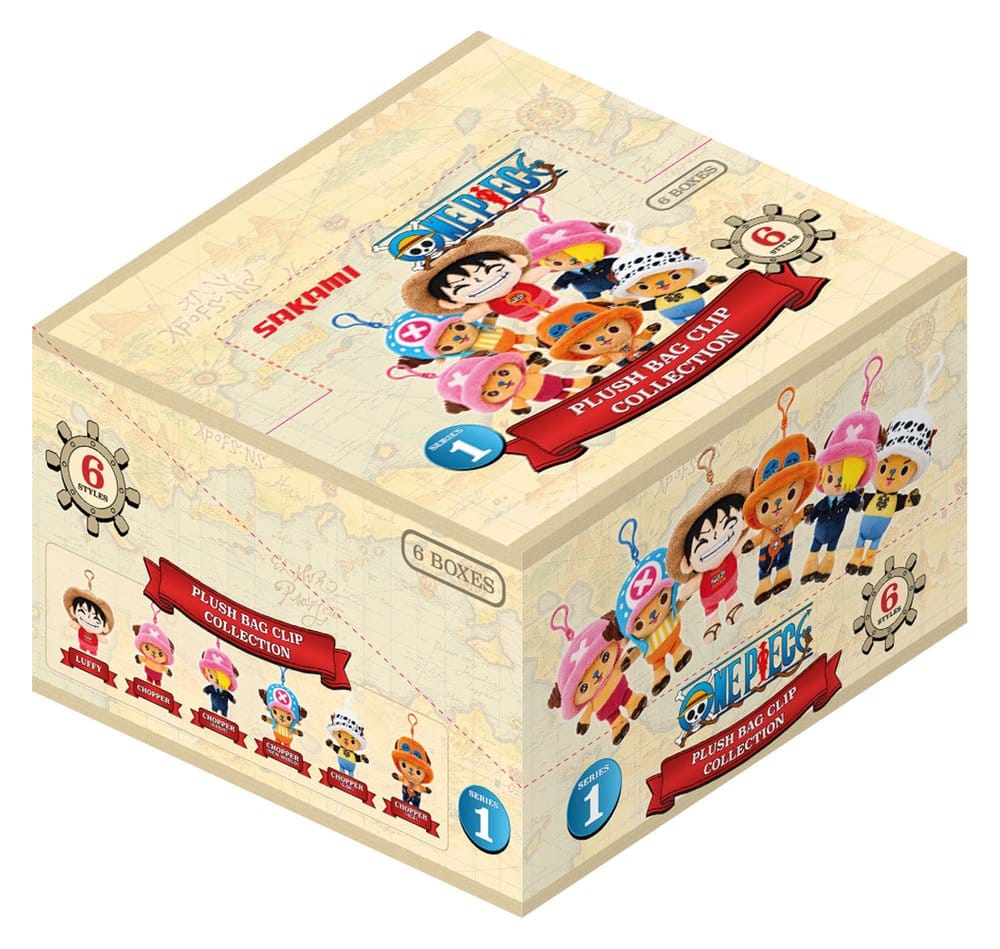 One Piece Plüsch-Schlüsselanhänger Blind Box 11 cm Display (6) - Preorder - ETA: 25.03.2027