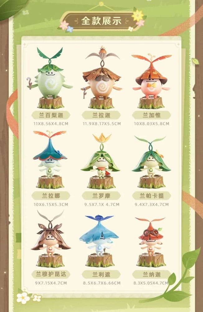 Genshin Impact Blind Box Minifiguren Aranara Series Display (9)         - Preorder - ETA: 26.09.2026