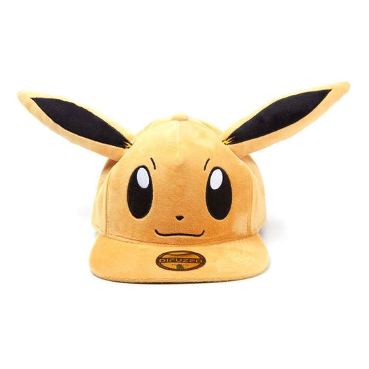 Pokémon Plüsch Snapback Cap Embarrassed Eevee - Versand: 5-7 Tage nach Bestellung