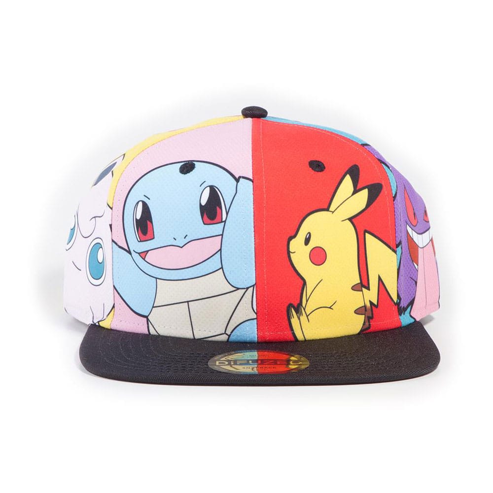 Pokémon Snapback Cap Multi Pop Art - Preorder - ETA: 31.07.2026