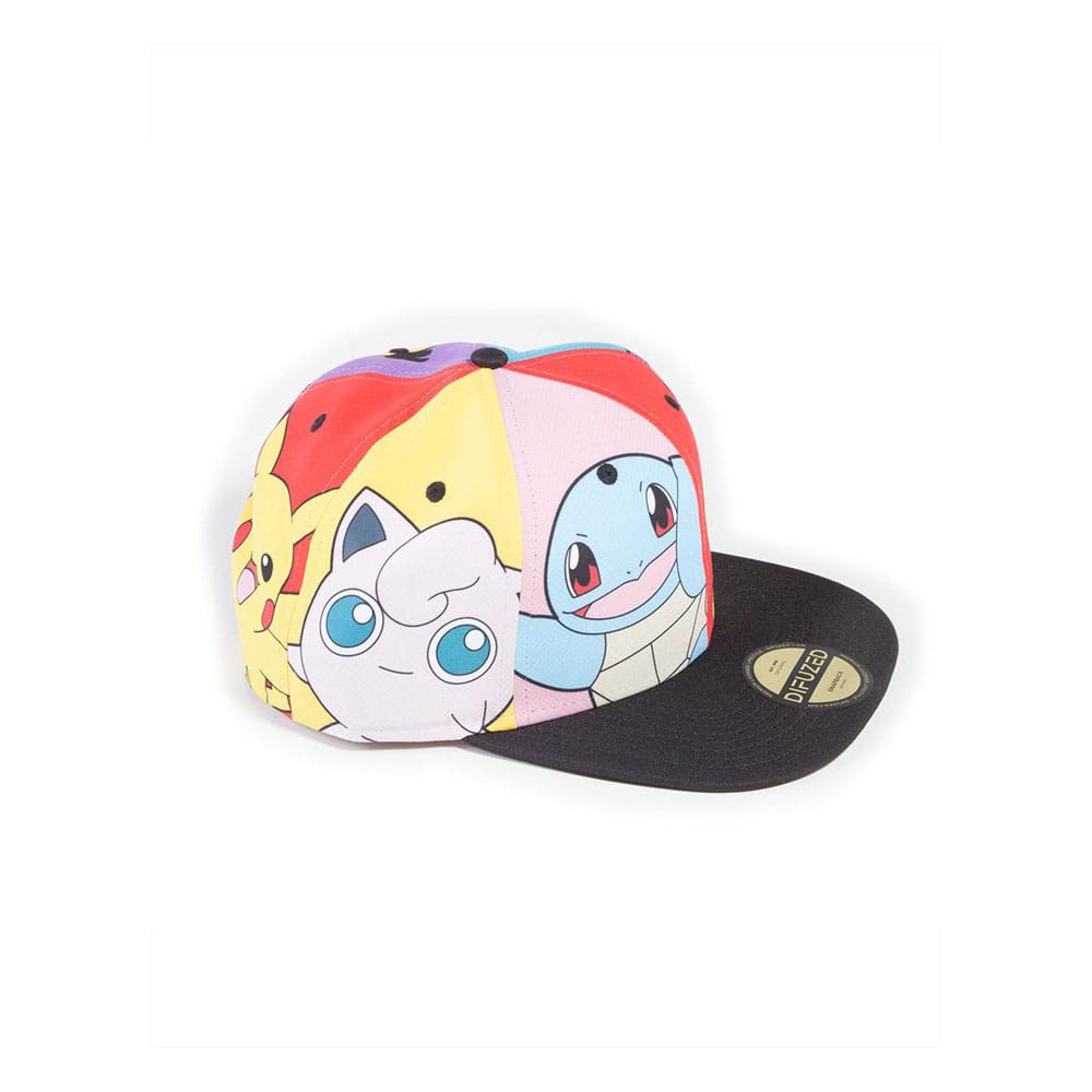 Pokémon Snapback Cap Multi Pop Art - Preorder - ETA: 31.07.2026
