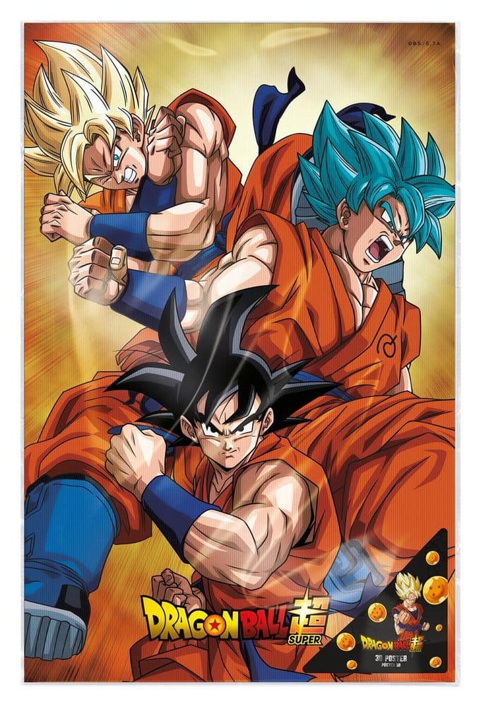 Dragon Ball Super 3D Poster Champa Goku 38 x 58 cm  - Versand: 7 Tage nach Bestellung