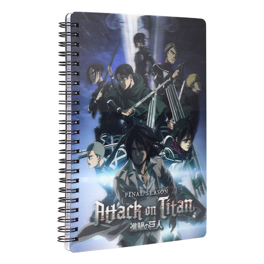 Attack on Titan Notizbuch mit 3D-Effekt Group - Preorder - ETA: 09.10.2025