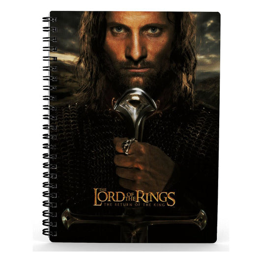 Herr der Ringe Notizbuch mit 3D-Effekt Aragorn - Preorder - ETA: 26.10.2025