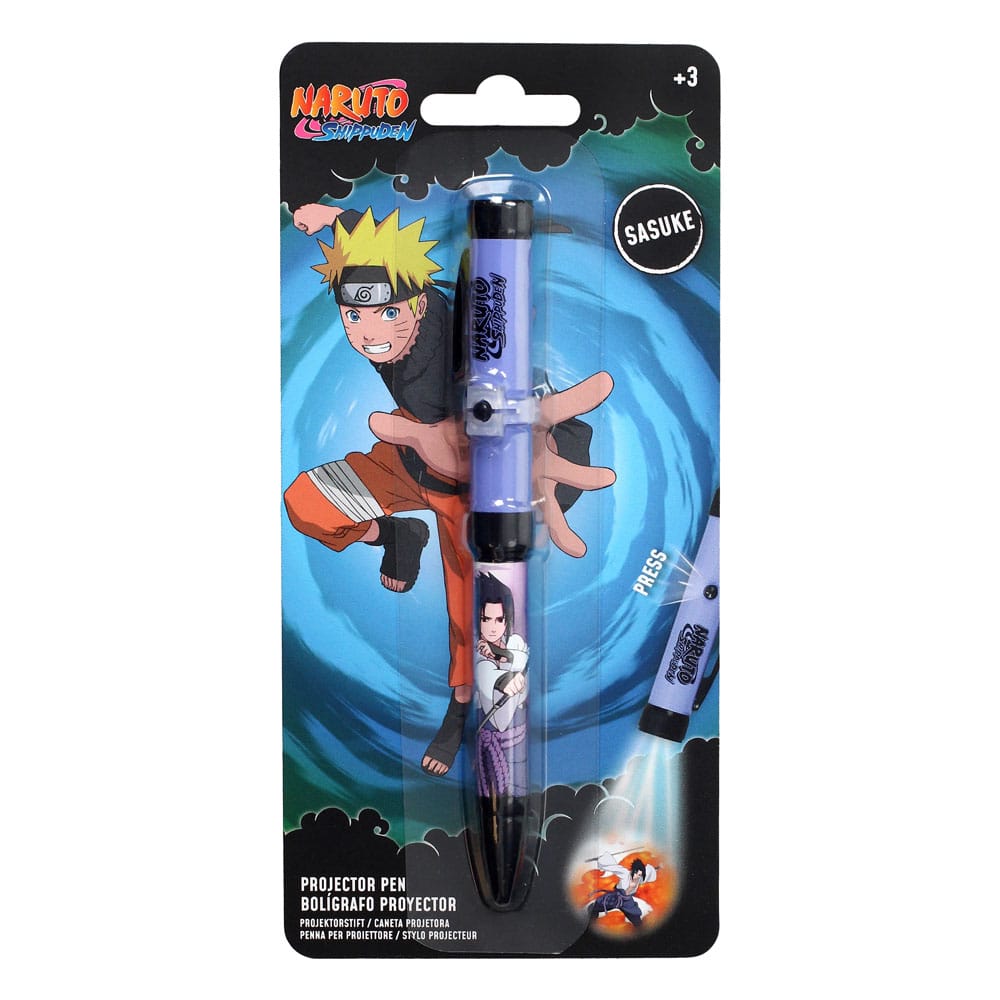 Naruto Shippuden Kugelschreiber mit Licht-Projektor Sasuke - Preorder - ETA: 25.09.2026