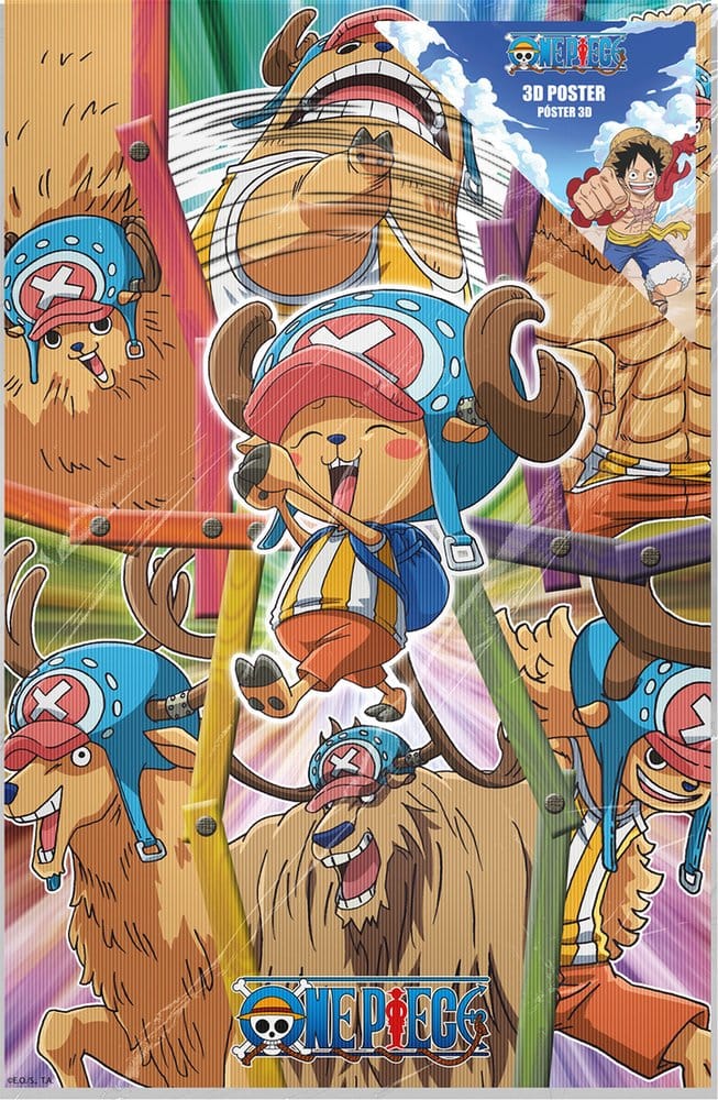 One Piece 3D Poster Chopper 38 x 58 cm - Preorder - ETA: 25.09.2026