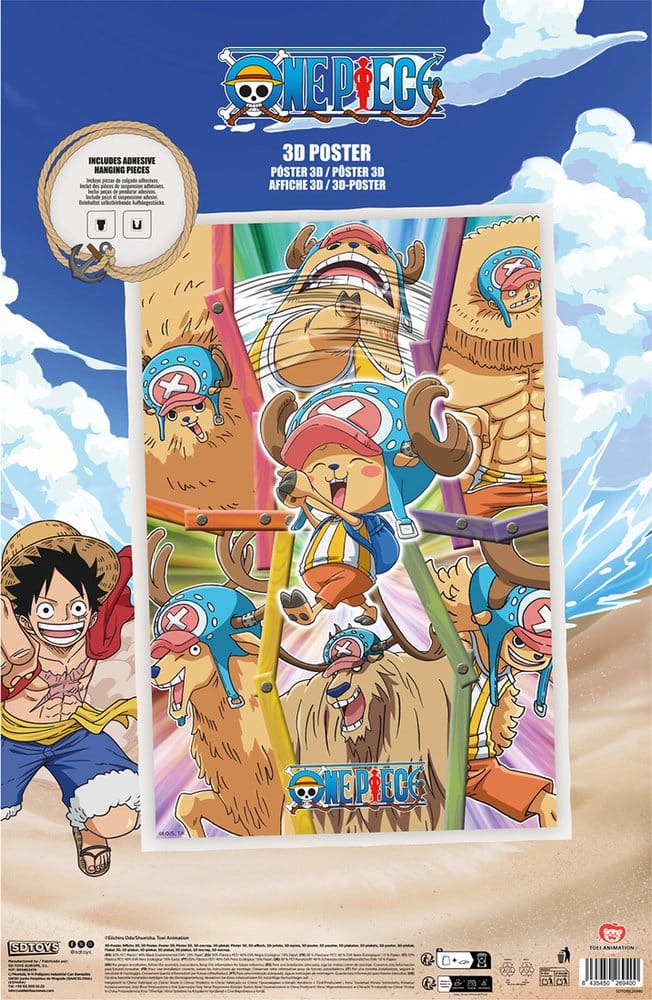 One Piece 3D Poster Chopper 38 x 58 cm - Preorder - ETA: 25.09.2026