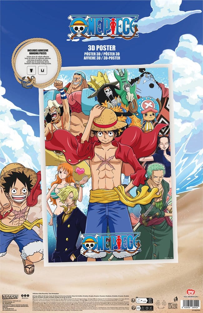 One Piece 3D Poster Group Fishman Island 38 x 58 cm - Preorder - ETA: 25.09.2026