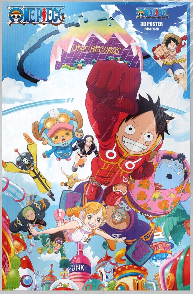 One Piece 3D Poster Punk Records 38 x 58 cm - Preorder - ETA: 25.09.2026
