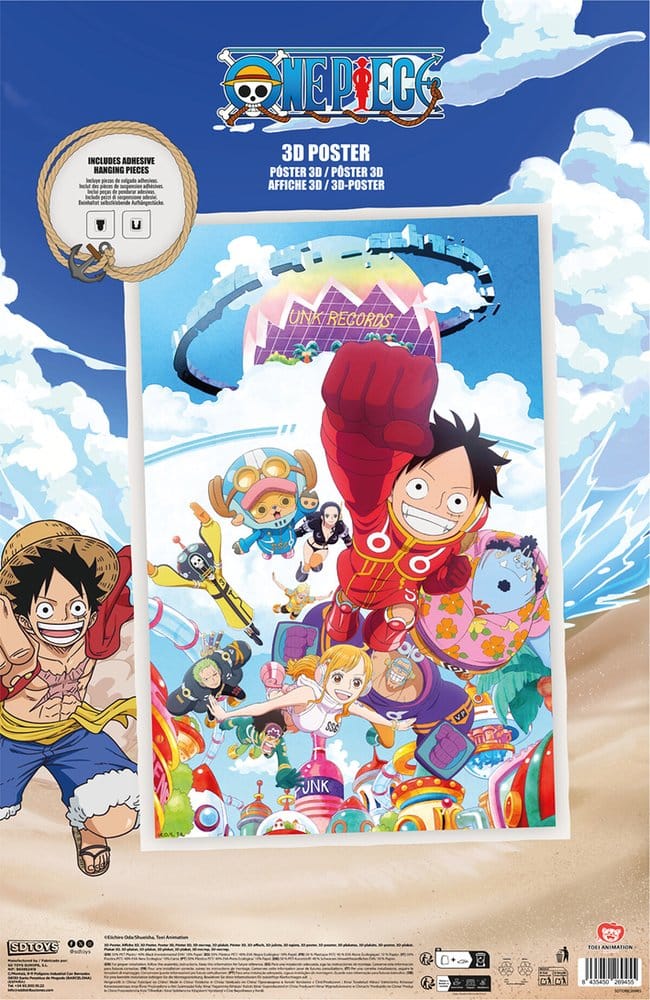 One Piece 3D Poster Punk Records 38 x 58 cm - Preorder - ETA: 25.09.2026